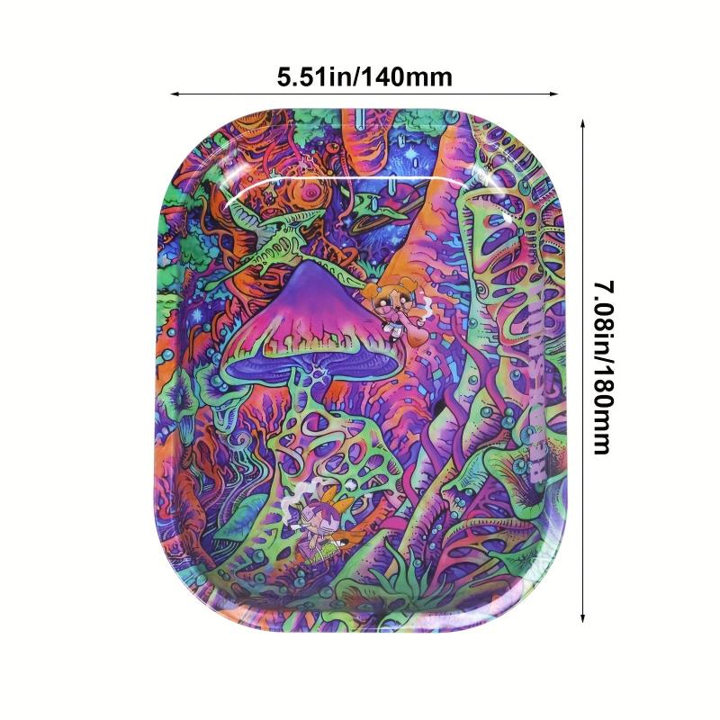 Creative Pattern Rolling Tray Operation Tray Durable Household Multipurpose Tray