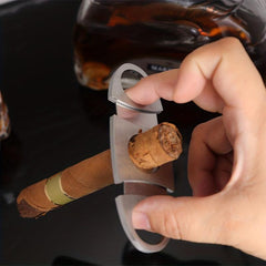 Modern Minimalist Stainless Steel Cigar Cutter
