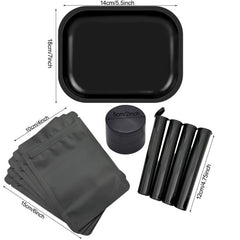 11pcs Rolling Tray Herb Grinder Mylar Bags Combo Household Gadget