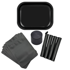 11pcs Rolling Tray Herb Grinder Mylar Bags Combo Household Gadget