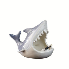 Ceramic Shark Ashtray Decorative Household Gadget