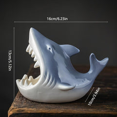 Ceramic Shark Ashtray Decorative Household Gadget