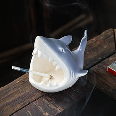Ceramic Shark Ashtray Decorative Household Gadget