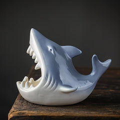 Ceramic Shark Ashtray Decorative Household Gadget