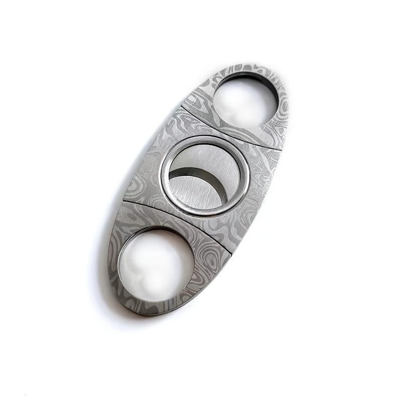 Silvery Stainless Steel Cigar Scissors Double edge Cigar Cutter