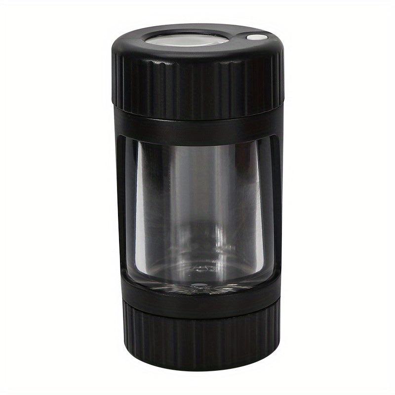LED Glass Storage Jar Moisturizing Jar Sealed Container Household Gadget