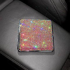 Bling Crystal Storage Case Portable Holder Container For Women Gadget