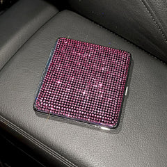 Bling Crystal Storage Case Portable Holder Container For Women Gadget
