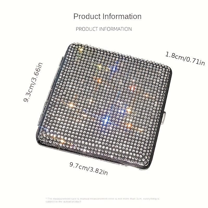 Bling Crystal Storage Case Portable Holder Container For Women Gadget