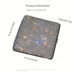 Bling Crystal Storage Case Portable Holder Container For Women Gadget