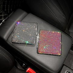 Bling Crystal Storage Case Portable Holder Container For Women Gadget