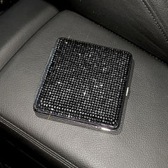 Bling Crystal Storage Case Portable Holder Container For Women Gadget