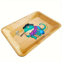 Creative Pattern Metal Rolling Tray Multipurpose Wake Up Tray Fruit Plate