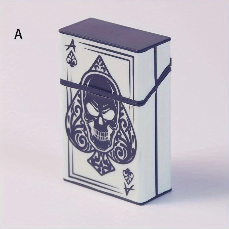 Luminous Skull Cigarette Case for 22pcs 85mm Long Cigarettes