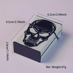 Luminous Skull Cigarette Case for 22pcs 85mm Long Cigarettes