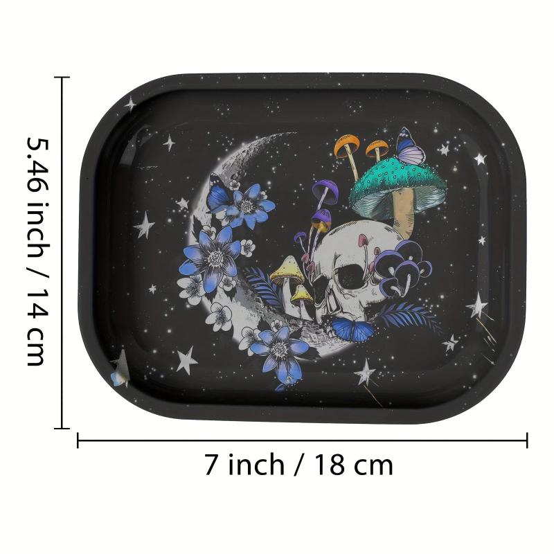 Creative Pattern Rolling Tray Durable Multipurpose Wake Up Tray Fruit Plate