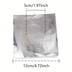 50Pcs Pack Perforated Aluminium Foil For Smoking Household Gadget