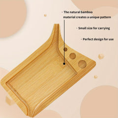 Small Bamboo Rolling Tray Mini Wooden Rolling Trays Cigarette Tray