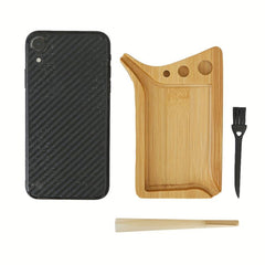 Small Bamboo Rolling Tray Mini Wooden Rolling Trays Cigarette Tray