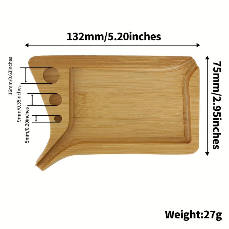 Small Bamboo Rolling Tray Mini Wooden Rolling Trays Cigarette Tray