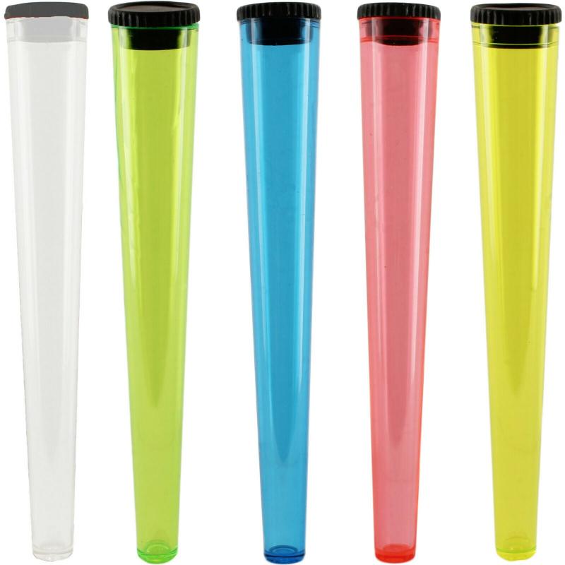 5pcs Plastic Storage Tube Sealed Moisture Smell Proof Pre-rolled Cone Storage