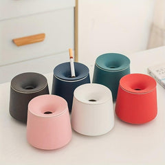 Ceramic Windproof Ashtray Home Office Reception Anti-ash Cover