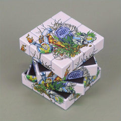 Creative Pattern 4-Layer Grinder Spice Crusher Kitchen Supplies