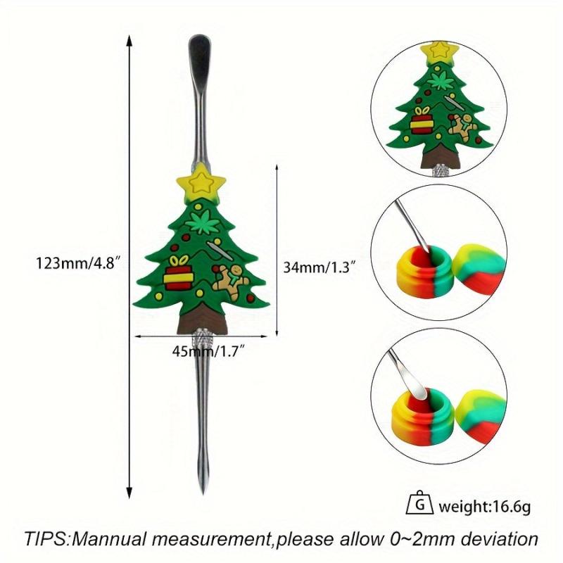 3pcs Christmas Double headed Sculpting Clay Tools Metal Spoon Carving Tool