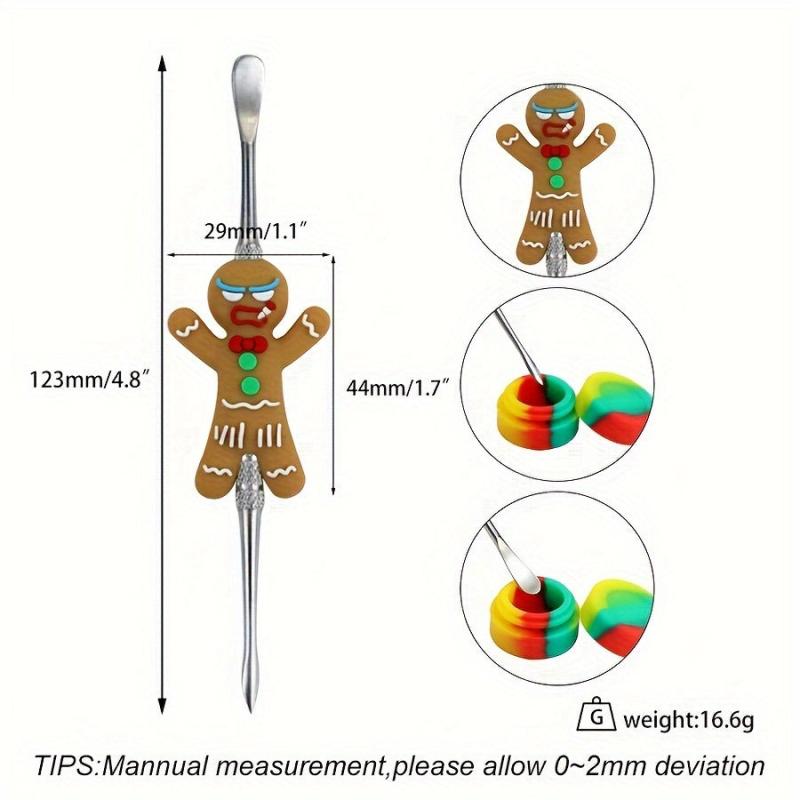 3pcs Christmas Double headed Sculpting Clay Tools Metal Spoon Carving Tool