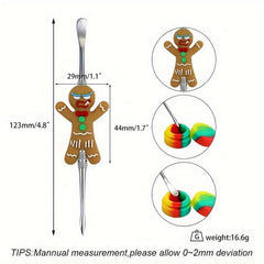 3pcs Christmas Double headed Sculpting Clay Tools Metal Spoon Carving Tool