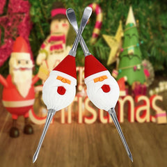 3pcs Christmas Double headed Sculpting Clay Tools Metal Spoon Carving Tool