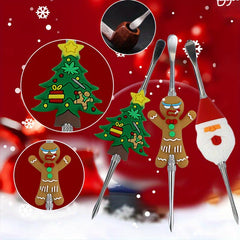 3pcs Christmas Double headed Sculpting Clay Tools Metal Spoon Carving Tool