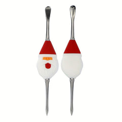 3pcs Christmas Double headed Sculpting Clay Tools Metal Spoon Carving Tool
