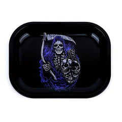 Skull Metal Rolling Tray - Creative Pattern Cigarette Plate