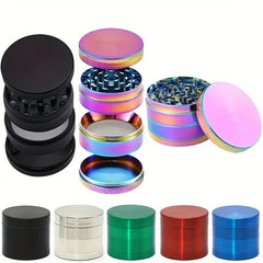 4 Layer Zinc Alloy Grinder Metal Spice Crusher Kitchen Supplies