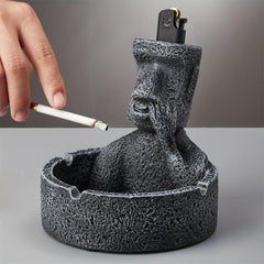 Easter Island Stone Statue Ashtray Home Decor Fancy Gift