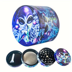 Creative Alien Pattern Grinder Metal Spice Crusher Kitchen Supplies