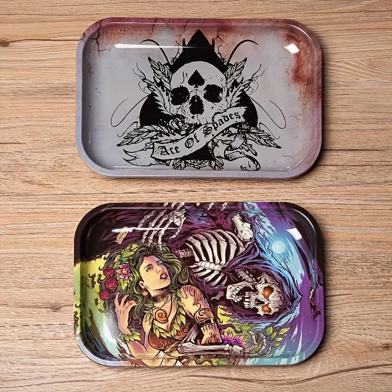 Creative Pattern Rolling Tray Wake Up Tray Fruit Plate Home Decor