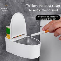 2pcs Wall-mounted Ashtray Decorative Household Gadget
