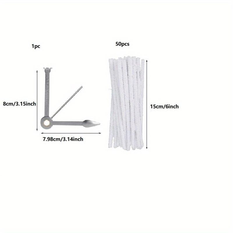 50 Hard Bristle Pipe Cleaners 1pc Cleaning Tool Complete Smoking Pipe Tools