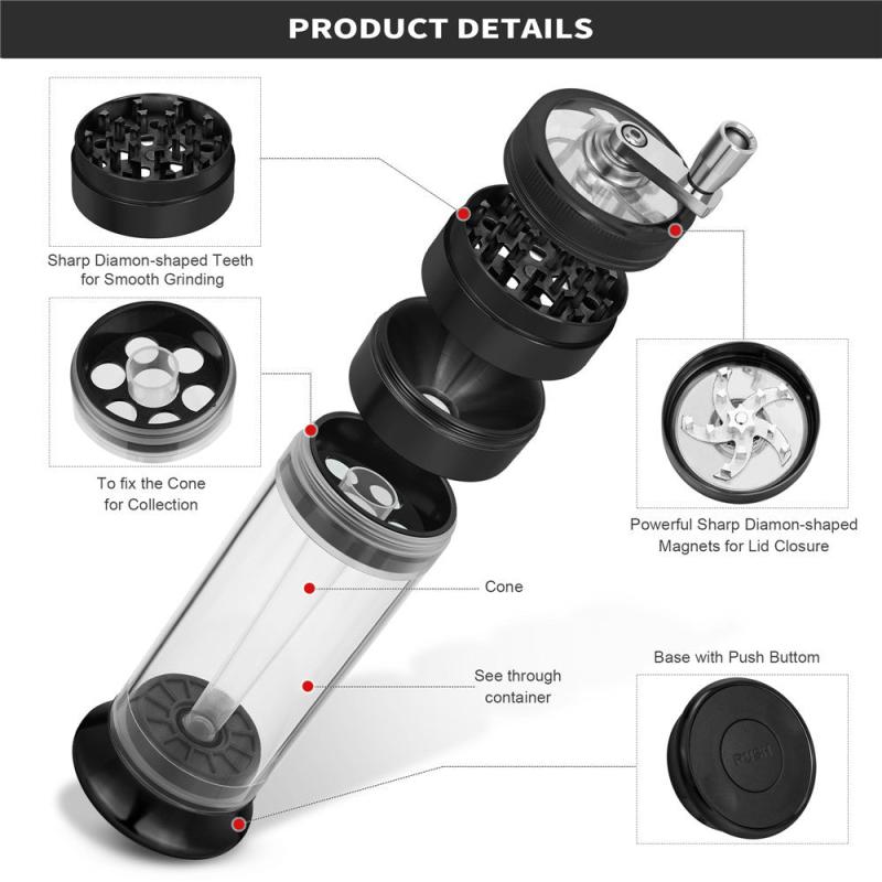 4 Layer Joint Roller Manual Grinder Smoking Accessories