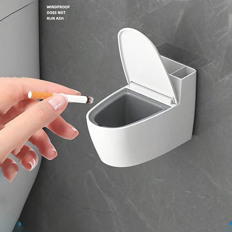 Funny Ashtray With Lid Bathroom Wall Mounted Countertop Toilet Ashtray