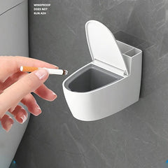 Funny Ashtray With Lid Bathroom Wall Mounted Countertop Toilet Ashtray