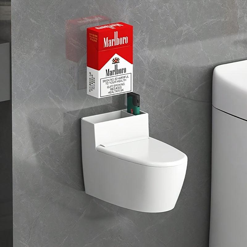 Funny Ashtray With Lid Bathroom Wall Mounted Countertop Toilet Ashtray