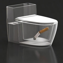 Funny Ashtray With Lid Bathroom Wall Mounted Countertop Toilet Ashtray