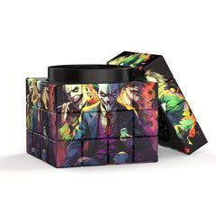 Creative Pattern Square Grinder 4-Layer 60MM Spice Crusher Kitchen Supplies