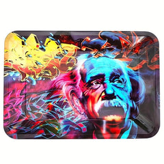 Creative Pattern Rolling Tray Metal Rolling Tray Durable Household Wake Up Tray