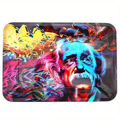Creative Pattern Rolling Tray Metal Rolling Tray Durable Household Wake Up Tray
