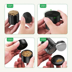 Large 5-Layer Metal Tobacco Grinder Portable 2.2 Inches