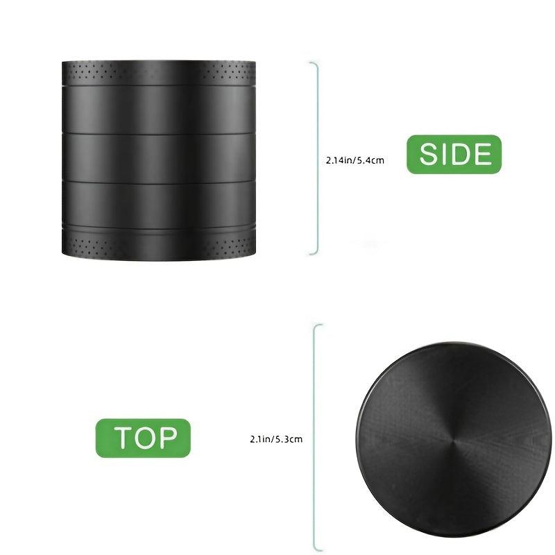 Large 5-Layer Metal Tobacco Grinder Portable 2.2 Inches